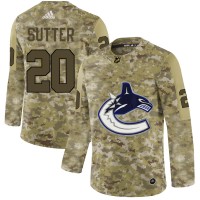 Adidas Vancouver Canucks #20 Brandon Sutter Camo Authentic Stitched NHL Jersey