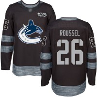 Adidas Vancouver Canucks #26 Antoine Roussel Black 1917-2017 100th Anniversary Stitched NHL Jersey