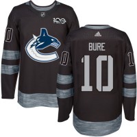 Adidas Vancouver Canucks #10 Pavel Bure Black 1917-2017 100th Anniversary Stitched NHL Jersey