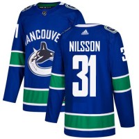 Adidas Vancouver Canucks #31 Anders Nilsson Blue Home Authentic Stitched NHL Jersey