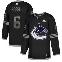 Adidas Vancouver Canucks #6 Brock Boeser Black Authentic Classic Stitched NHL Jersey