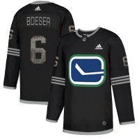 Adidas Vancouver Canucks #6 Brock Boeser Black_1 Authentic Classic Stitched NHL Jersey