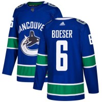 Adidas Vancouver Canucks #6 Brock Boeser Blue Home Authentic Stitched NHL Jersey