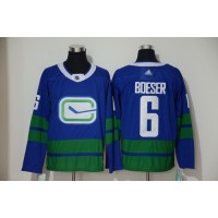 Adidas Vancouver Canucks #6 Brock Boeser Blue Alternate Authentic Stitched NHL Jersey