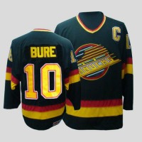 Vancouver Canucks #10 Pavel Bure CCM Throwback Stitched Black NHL Jersey