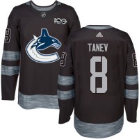 Adidas Vancouver Canucks #8 Christopher Tanev Black 1917-2017 100th Anniversary Stitched NHL Jersey