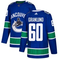 Adidas Vancouver Canucks #60 Markus Granlund Blue Home Authentic Stitched NHL Jersey
