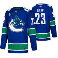 Men's Vancouver Vancouver Canucks #23 Alexander Edler Adidas Blue 2019-20 Home Authentic NHL Jersey