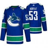 Men's Vancouver Vancouver Canucks #53 Bo Horvat Adidas Blue 2019-20 Home Authentic NHL Jersey