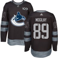Adidas Vancouver Canucks #89 Alexander Mogilny Black 1917-2017 100th Anniversary Stitched NHL Jersey