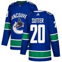 Adidas Vancouver Canucks #20 Brandon Sutter Blue Home Authentic Stitched NHL Jersey