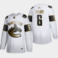 Vancouver Vancouver Canucks #6 Brock Boeser Men's Adidas White Golden Edition Limited Stitched NHL Jersey