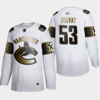 Vancouver Vancouver Canucks #53 Bo Horvat Men's Adidas White Golden Edition Limited Stitched NHL Jersey