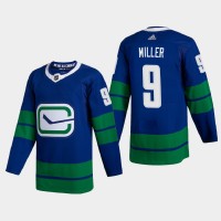 Vancouver Vancouver Canucks #9 JT Miller Men's Adidas 2020-21 Authentic Player Alternate Stitched NHL Jersey Blue