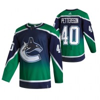 Vancouver Vancouver Canucks #40 Elias Pettersson Green Men's Adidas 2020-21 Reverse Retro Alternate NHL Jersey