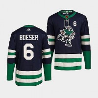 Vancouver Vancouver Canucks #6 Brock Boeser Men's adidas Reverse Retro 2.0 Authentic Player Jersey - Navy