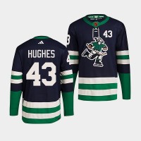 Vancouver Vancouver Canucks #43 Quinn Hughes Men's adidas Reverse Retro 2.0 Authentic Player Jersey - Navy