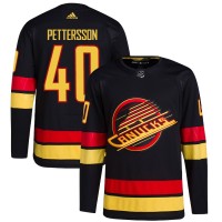 Vancouver Vancouver Canucks #40 Elias Pettersson Men's didas Black Alternate 2022-23 Primegreen Authentic Pro Player Jersey