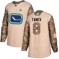 Adidas Vancouver Canucks #8 Christopher Tanev Camo Authentic 2017 Veterans Day Stitched NHL Jersey