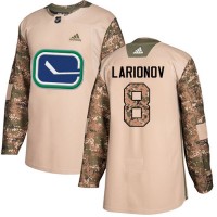 Adidas Vancouver Canucks #8 Igor Larionov Camo Authentic 2017 Veterans Day Stitched NHL Jersey