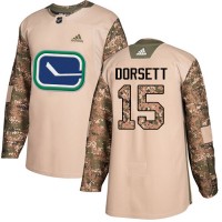 Adidas Vancouver Canucks #15 Derek Dorsett Camo Authentic 2017 Veterans Day Stitched NHL Jersey