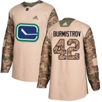 Adidas Vancouver Canucks #42 Alex Burmistrov Camo Authentic 2017 Veterans Day Stitched NHL Jersey