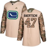 Adidas Vancouver Canucks #47 Sven Baertschi Camo Authentic 2017 Veterans Day Stitched NHL Jersey