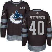 Adidas Vancouver Canucks #40 Elias Pettersson Black 1917-2017 100th Anniversary Stitched NHL Jersey
