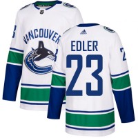 Adidas Vancouver Canucks #23 Alexander Edler White Road Authentic Stitched NHL Jersey