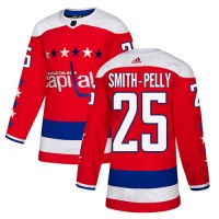 Adidas Washington Capitals #25 Devante Smith-Pelly Red Alternate Authentic Stitched NHL Jersey