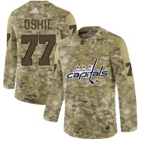 Adidas Washington Capitals #77 T.J. Oshie Camo Authentic Stitched NHL Jersey