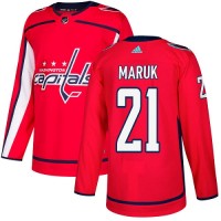 Adidas Washington Capitals #21 Dennis Maruk Red Home Authentic Stitched NHL Jersey