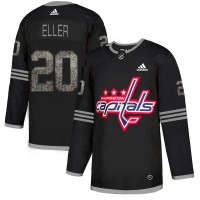 Adidas Washington Capitals #20 Lars Eller Black Authentic Classic Stitched NHL Jersey