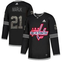 Adidas Washington Capitals #21 Dennis Maruk Black Authentic Classic Stitched NHL Jersey