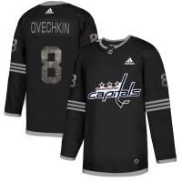 Adidas Washington Capitals #8 Alex Ovechkin Black_1 Authentic Classic Stitched NHL Jersey
