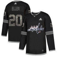 Adidas Washington Capitals #20 Lars Eller Black_1 Authentic Classic Stitched NHL Jersey