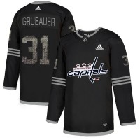 Adidas Washington Capitals #31 Philipp Grubauer Black_1 Authentic Classic Stitched NHL Jersey
