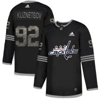 Adidas Washington Capitals #92 Evgeny Kuznetsov Black_1 Authentic Classic Stitched NHL Jersey