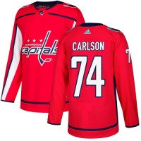 Adidas Washington Capitals #74 John Carlson Red Home Authentic Stitched NHL Jersey