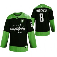 Washington Washington Capitals #8 Alexander Ovechkin Men's Adidas Green Hockey Fight nCoV Limited NHL Jersey