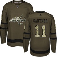 Adidas Washington Capitals #11 Mike Gartner Green Salute to Service Stitched NHL Jersey