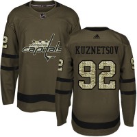 Adidas Washington Capitals #92 Evgeny Kuznetsov Green Salute to Service Stitched NHL Jersey