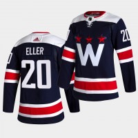 Adidas Washington Capitals #20 Lars Eller Men's 2021-22 Alternate Authentic NHL Jersey - Black