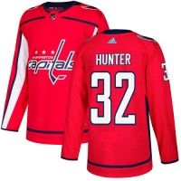 Adidas Washington Capitals #32 Dale Hunter Red Home Authentic Stitched NHL Jersey