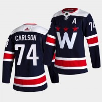 Adidas Washington Capitals #74 John Carlson Men's 2021-22 Alternate Authentic NHL Jersey - Black
