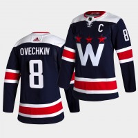 Adidas Washington Capitals #8 Alexander Ovechkin Men's 2021-22 Alternate Authentic NHL Jersey - Black