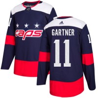 Adidas Washington Capitals #11 Mike Gartner Navy Authentic 2018 Stadium Series Stitched NHL Jersey