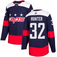 Adidas Washington Capitals #32 Dale Hunter Navy Authentic 2018 Stadium Series Stitched NHL Jersey