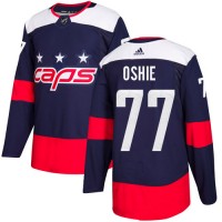 Adidas Washington Capitals #77 T.J. Oshie Navy Authentic 2018 Stadium Series Stitched NHL Jersey