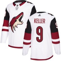 Adidas Arizona Coyotes #9 Clayton Keller White Road Authentic Stitched NHL Jersey